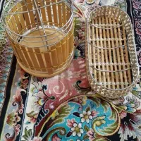 دو عدد جا قاشقی چوبی نو