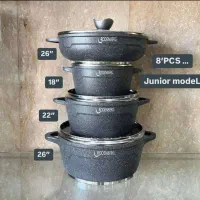 ست قابلمه ۸ پارچه چدن دو رو گرانیت رودنبرگ