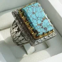 انواع انگشترهای شجروفیروزه به قیمت جمله وبشرط|بدلیجات|یزد, |دیوار