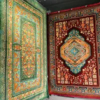 فرش جدید قاجار طرح لیدا ۱۲۰۰شانه ۷۰۰شانه تراکم۲۵۵۰