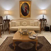 ست مبلمان ۷ نفره فرانسوی با ناهار خوری ۸ نفره