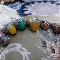 ۶ عدد انگشتر آلیاژ برنج و نقره|جواهرات|تهران, زاهد گیلانی|دیوار