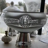 سه عدد ظرف سرو و دکوری