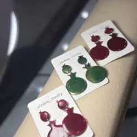 گوشواره رزین یلدایی