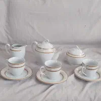 سرویس چای خوری 17 پارچه برند توس چینی ،آک بند