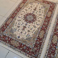 جفت قالیچه دستباف ‌کرک و ابریشم کاشان|فرش|تهران, اکباتان|دیوار