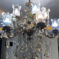 لوستر برنجی ۱۲ شعله