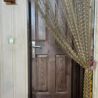پرده ریسه ای با چوب پرده|پرده، رانر، رومیزی|مشهد, کوی المهدی|دیوار