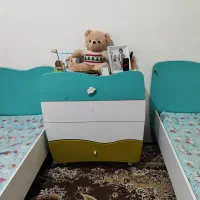 دو تا تخت نوجوان همراه دراور ست