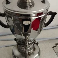 سماور نفتی تمام برنج سالم ۶لیتری مارک دولوکس|کلکسیون اشیاء عتیقه|فردیس, سپید دشت|دیوار