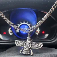 گردنبند فروهر نقره