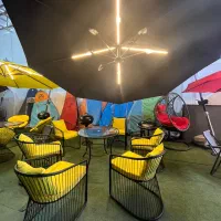 چتر روف گاردن سایبان باغی پایه بلوک بتنی|کوهنوردی و کمپینگ|تهران, تهرانسر شرقی|دیوار