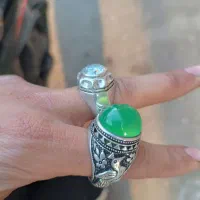 انگشتر عقیق اوپال فیروزه موزنایت|جواهرات|ساوه, |دیوار