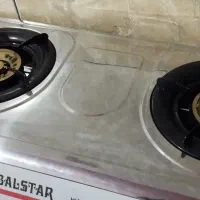 گاز رومیزی دو شعله استیل جرقه ای نو نو ارزان