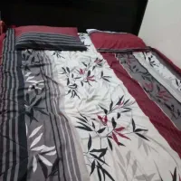 تخت خواب دونفره همراه با میز دراول وکمد لباسی