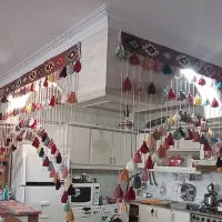 پرده سنتی دستبافت|پرده، رانر، رومیزی|تهران, آذری|دیوار
