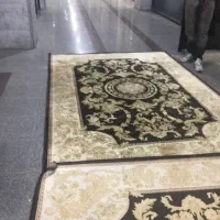 فرش طرح ابریشم دو عدد ۶ متری نو نو بی نقص و پارگی