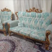 مبدل استیل ۷ نفره   با میز و عسلی