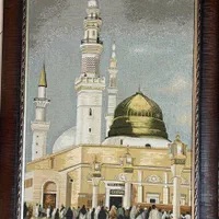 یکی از تابلوهای و ان یکاد چوبی و دیگری گل دوزی|تابلو، نقاشی، عکس|تهران, شهرک آزادی|دیوار