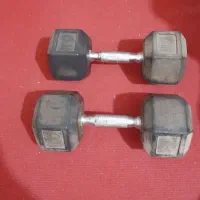 یک جفت دمبل ده کیلویی (10kg dumbbells)