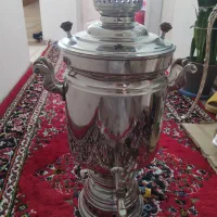 سماور گازی مجلسی تمام برنز سفید سنگین وزن|سماور، چای‌ساز، قهوه‌ساز|سهند, |دیوار