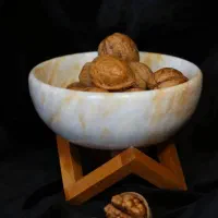 ظروف سنگ‌ مرمر طبیعی با نقوش خاص