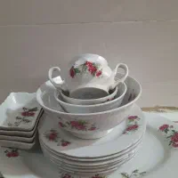 چینی گل قرمزودیزی سنگی