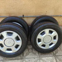 چهار حلقه لاستیک 205پهن یزد تایر با رینگ14 کنسول