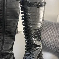 بوت بلند چرم بندی|کیف، کفش، کمربند|پردیس, فاز ۸|دیوار