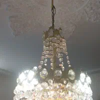 یه جفت لوستر کریستال آنتیک قدیمی|لوستر و چراغ آویز|تهران, شهرک شریعتی|دیوار