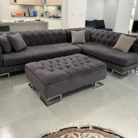 مبل 6 نفره با پاف|مبلمان خانگی و میز عسلی|تهران, قیطریه|دیوار