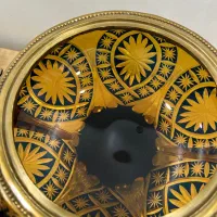 کریستال پایه برنز گلدکیش|ظروف سرو و پذیرایی|تهران, آبشار|دیوار