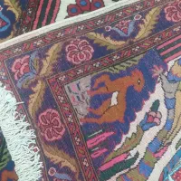 قالیچه دستباف کردی قدیمی|فرش|کرمانشاه, |دیوار