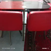 دودست میز غذاخوری و۴صندلی تک|میز و صندلی غذاخوری|چغادک, |دیوار