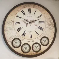 ساعت دیواری چوبی لوتوس