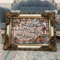 مجسمه برنجی اتوپرس میزجزیره تابلوفرش گنجه|مجسمه، تندیس، ماکت|مشهد, گلبرگ|دیوار