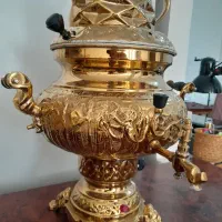 سماور برقی برنجی ۶ لیتری با قوری|سماور، چایساز، قهوهساز|تهران, هفت حوض|دیوار