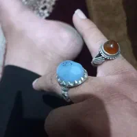 انگشتر عقیق سوسنی رکاب نقره ۹۲۵|جواهرات|سمنان, |دیوار