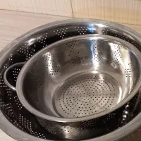 ابکش استیل ۲تیکه سالم و سینی استیل