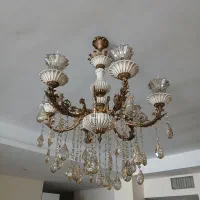 لوستر برنز و سرامیک|لوستر و چراغ آویز|کرج, شهرک بنفشه|دیوار