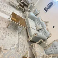 مبل سلطنتی ۷نفر میز ناهار خوری ۶ نفره،تمام چوب راش