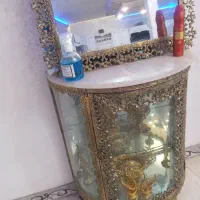 فروش آیینه کنسول برنجی|بوفه، ویترین، کنسول|الیگودرز, |دیوار
