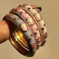 بنگل میناکاری دخترانه طرح کیتی