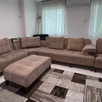 مبل ال به همراه پاف