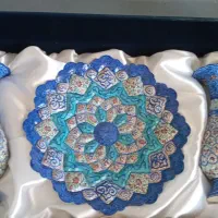 بشقاب و گلدان میناکاری|صنایع دستی و سایر لوازم تزئینی|رباط‌کریم, رباط‌کریم|دیوار