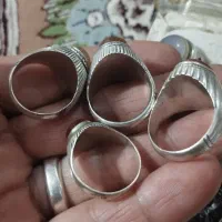 انگشتر نقره عقیق شجر یاقوت فیروزه|جواهرات|خمینیشهر, |دیوار