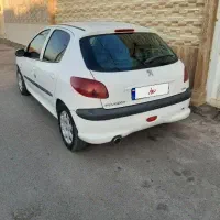 پژو ۲۰۶ سفید تمیز خانگی