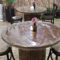 تعداد ۶ عدد میز گرد بصورت یکجا|میز و صندلی غذاخوری|صومعهسرا, |دیوار