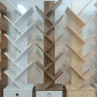کتابخانه درختی MDF|کتابخانه، شلف، قفسه‌های دیواری|شیراز, خلدبرین|دیوار
