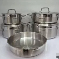 سرویس قابلمه استیل کرکماز ۹ پارچه